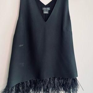 Trouve Feather-Trimmed Tank